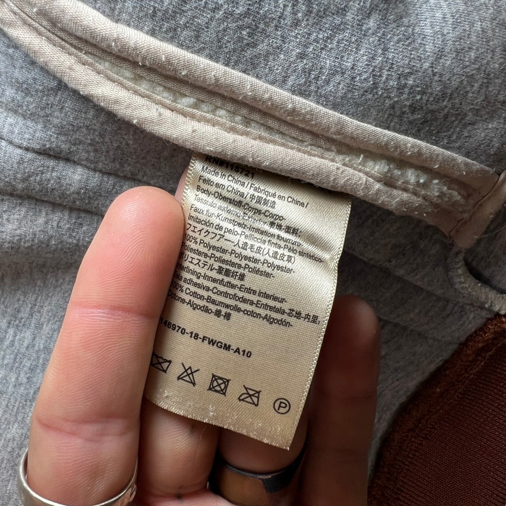 Scotch & Soda Girls Fleece Jacket Sz 8 /128 Cream Teddy Zip Up R'BELLE TAPE TRIM - Picture 9 of 11